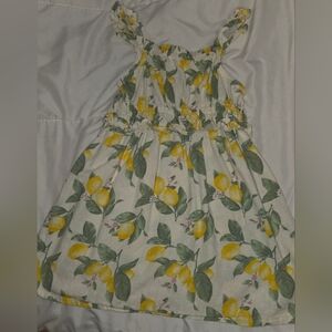 Old Navy Kids Dress with Lemon and Leaf Print